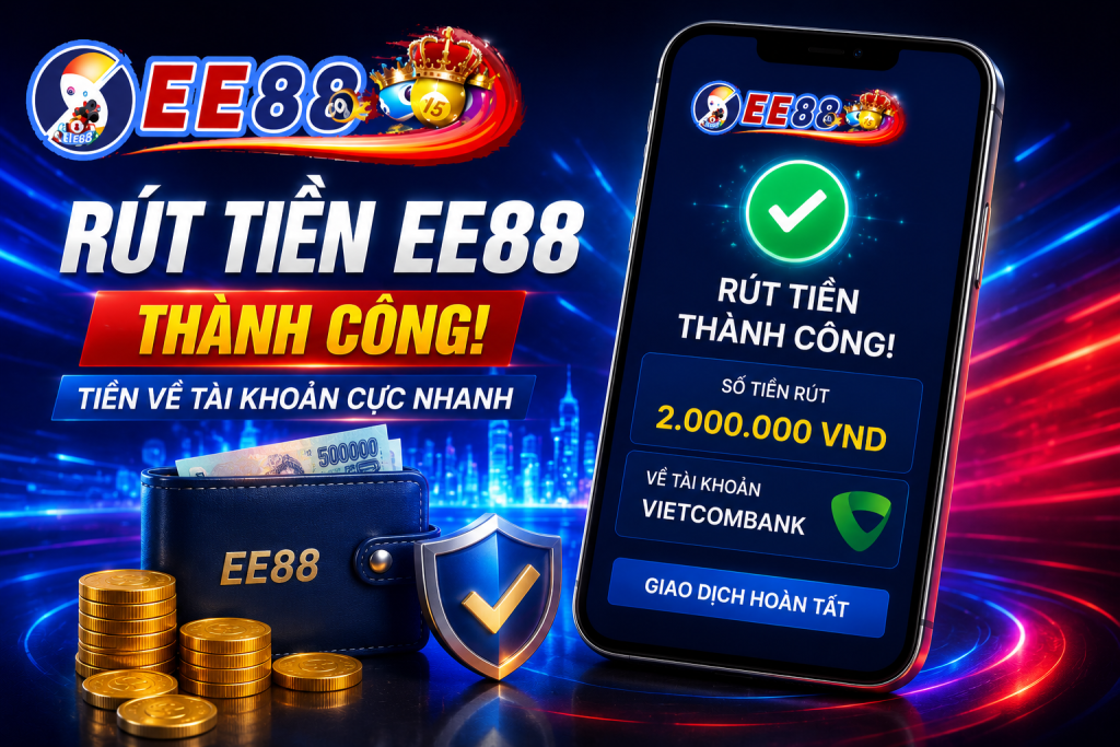 Giao dịch rút tiền EE88 hoàn tất an toàn và nhanh chóng